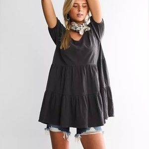 Z Supply Black Tunic Top Sz XS NWT